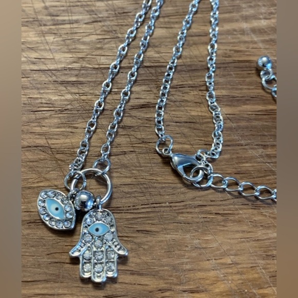 Evil Eye + Chamsa Necklace - Picture 2 of 3